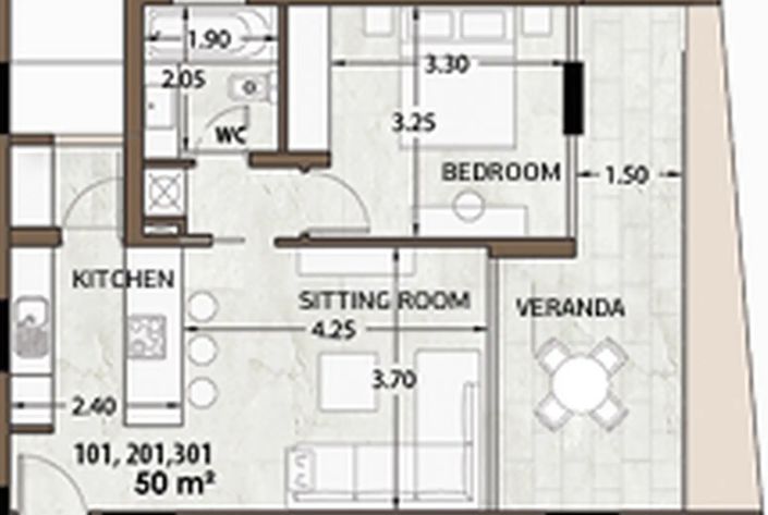 Image No.10-1 Bed Apartment for sale
