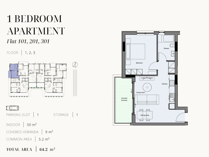 Image No.9-Appartement de 1 chambre à vendre à Limassol