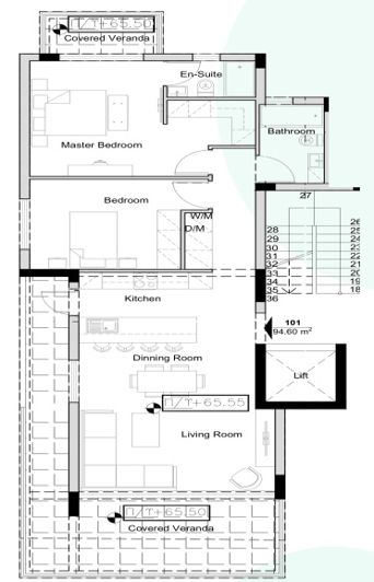 Image No.10-Appartement de 2 chambres à vendre à Kato Polemidia