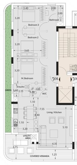 Image No.8-3 Bed Apartment for sale