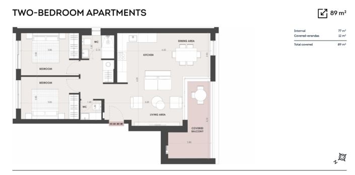 Image No.15-2 Bed Apartment for sale