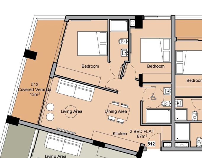 Image No.20-2 Bed Apartment for sale