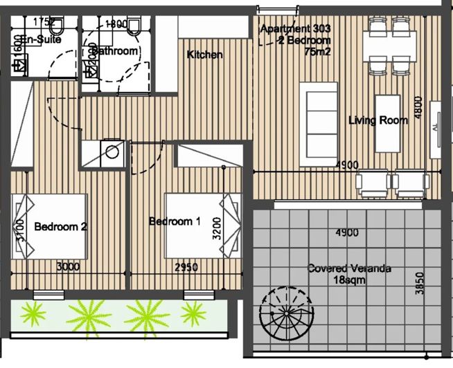 Image No.15-2 Bed Property for sale