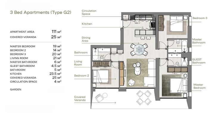 Image No.21-3 Bed Apartment for sale