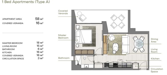 Image No.18-1 Bed Apartment for sale
