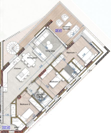 Image No.23-3 Bed Apartment for sale