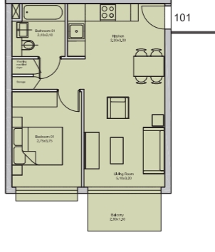 Image No.14-1 Bed Apartment for sale