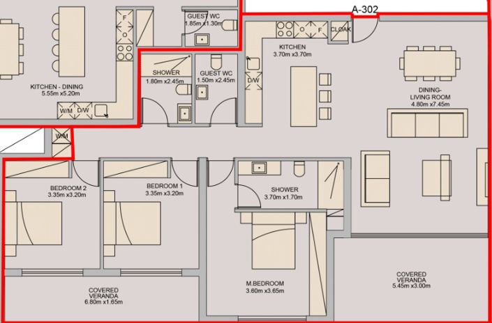 Image No.12-3 Bed Apartment for sale