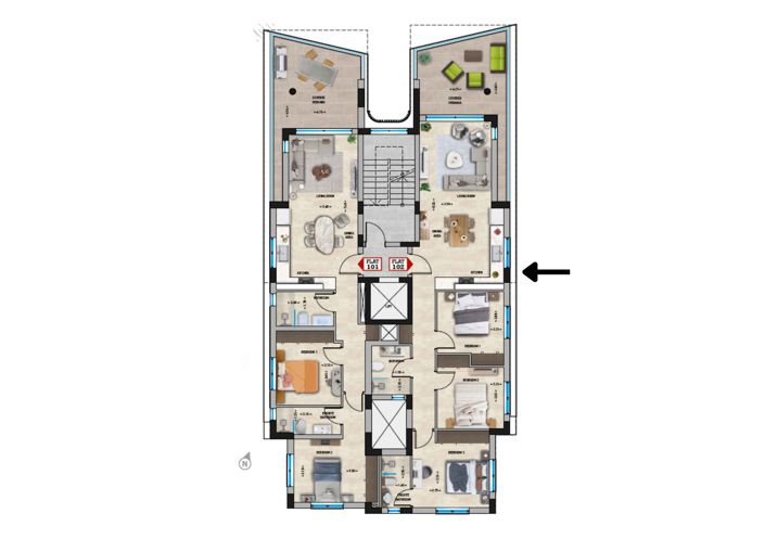 Image No.10-Appartement de 3 chambres à vendre à Deryneia