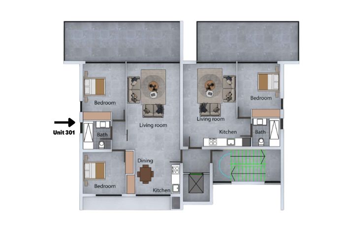 Image No.8-Appartement de 2 chambres à vendre à Universal