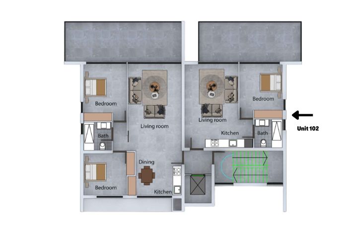 Image No.7-Appartement de 1 chambre à vendre à Universal