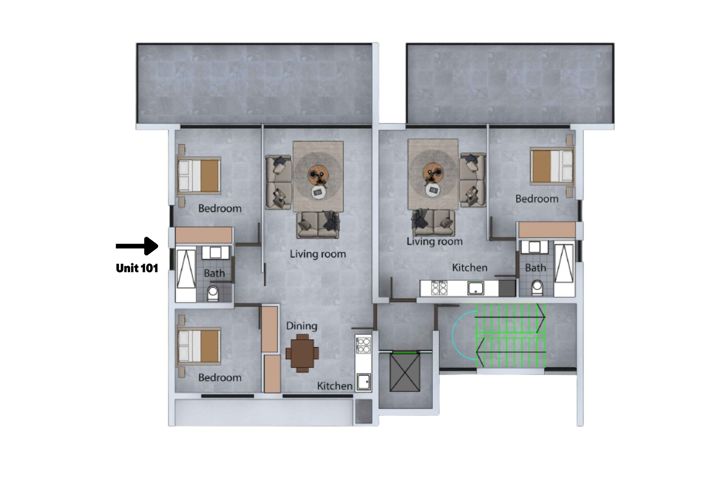 Image No.7-Appartement de 2 chambres à vendre à Universal