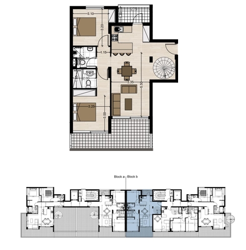 Image No.8-2 Bed Property for sale