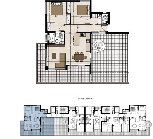 Image No.8-Propriété de 2 chambres à vendre à Germasogeia