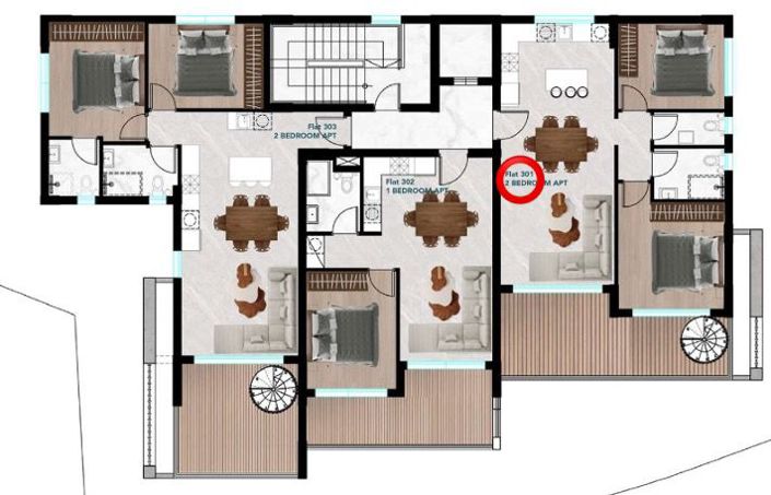 Image No.14-2 Bed Property for sale