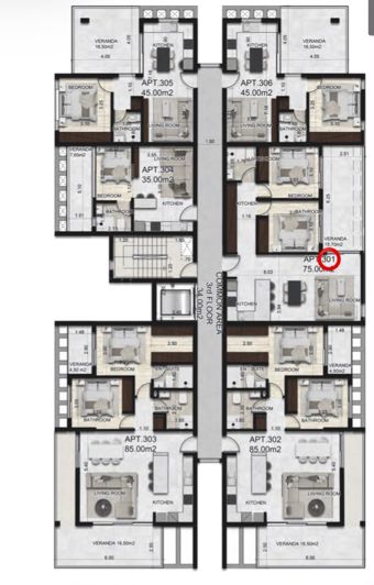 Image No.13-Appartement de 2 chambres à vendre à Kato Polemidia