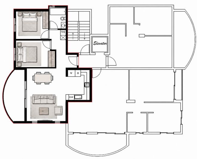 Image No.6-2 Bed Apartment for sale