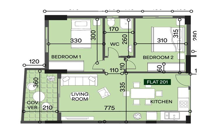 Image No.12-2 Bed Apartment for sale