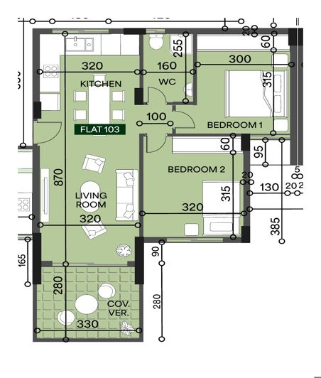 Image No.12-2 Bed Apartment for sale