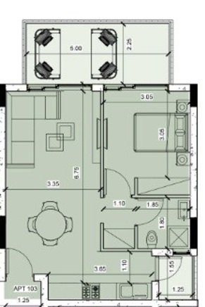 Image No.12-Appartement de 1 chambre à vendre à Zakaki