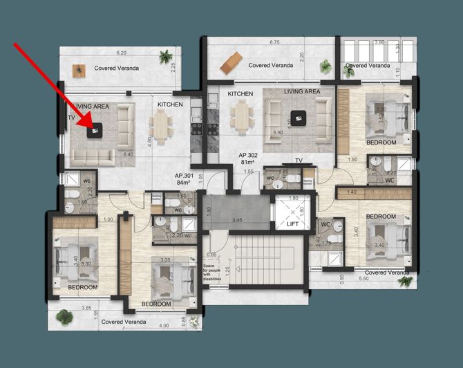 Image No.9-2 Bed Property for sale