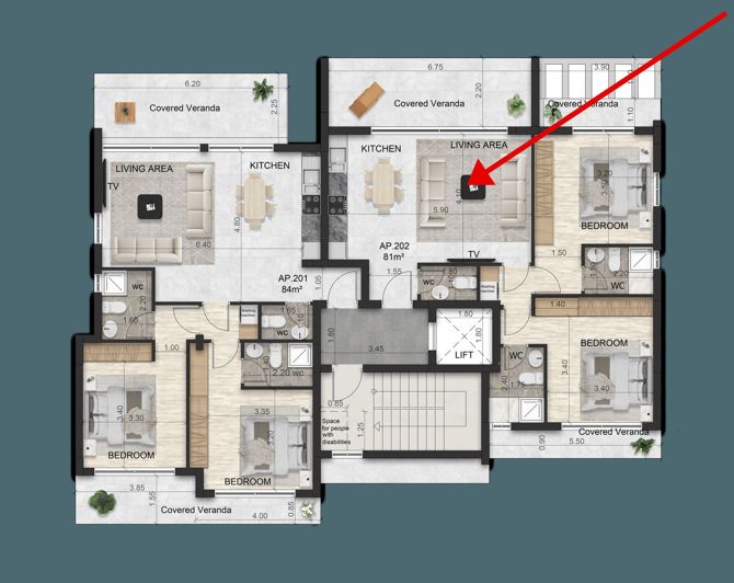 Image No.8-2 Bed Apartment for sale