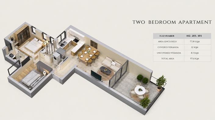 Image No.8-Apartamento con 2 dormitorios en venta