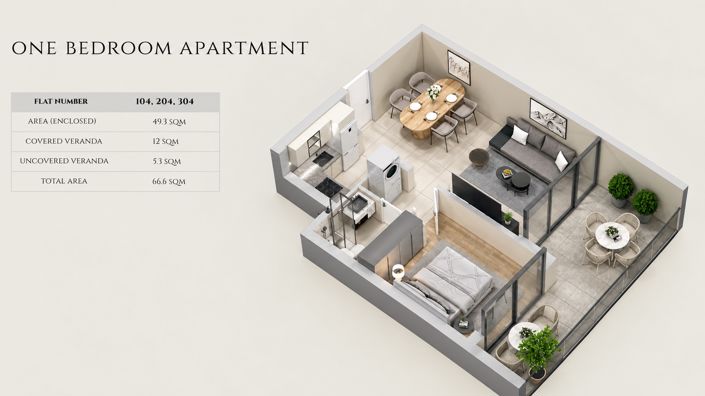Image No.7-Apartamento con 1 dormitorio en venta