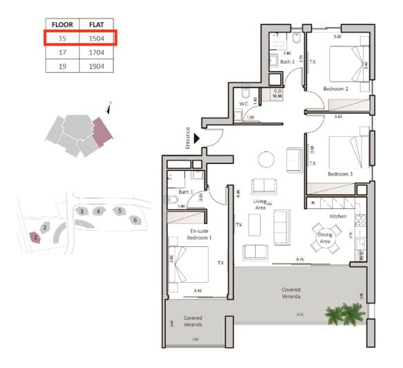 Image No.9-3 Bed Apartment for sale