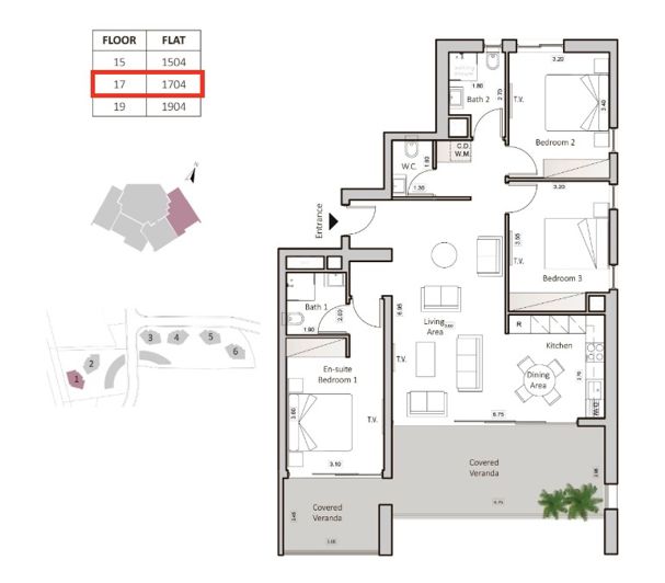 Image No.10-3 Bed Apartment for sale