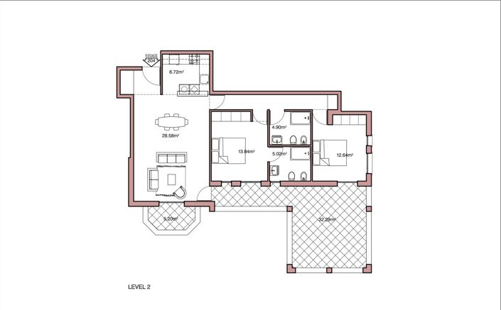 Image No.9-2 Bed Apartment for sale