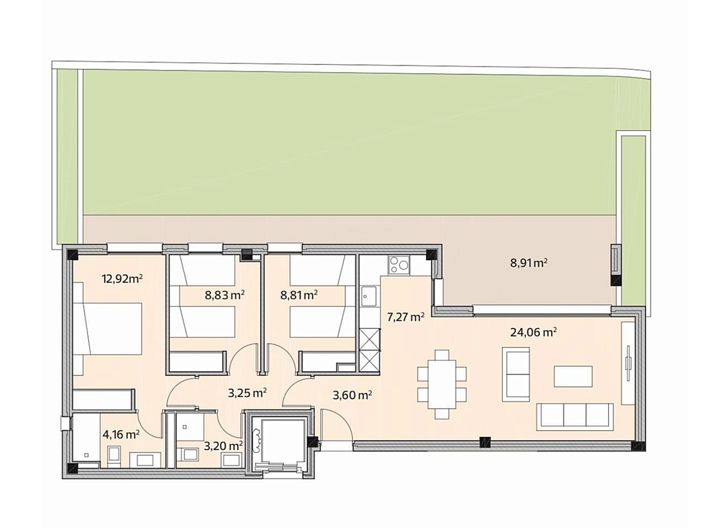 Image No.38-3 Bed Apartment for sale