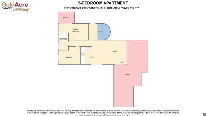 Image No.55-2 Bed Apartment for sale