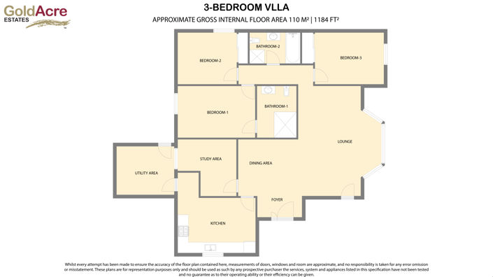 Image No.60-3 Bed Villa for sale