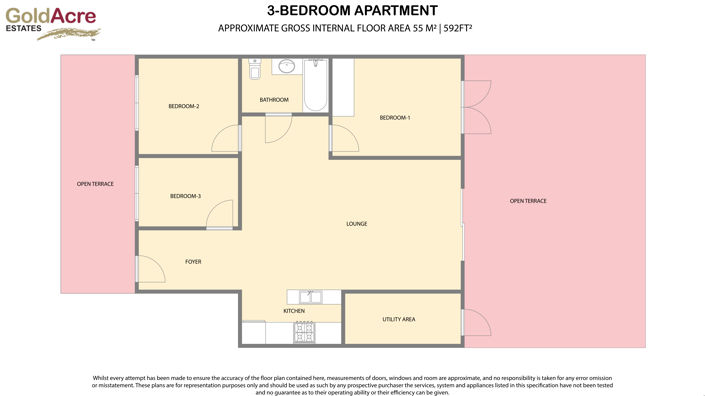 Image No.44-3 Bed Apartment for sale