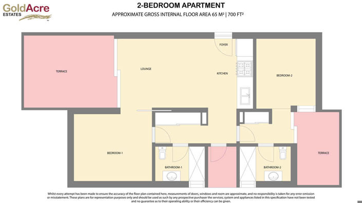 Image No.44-2 Bed Apartment for sale