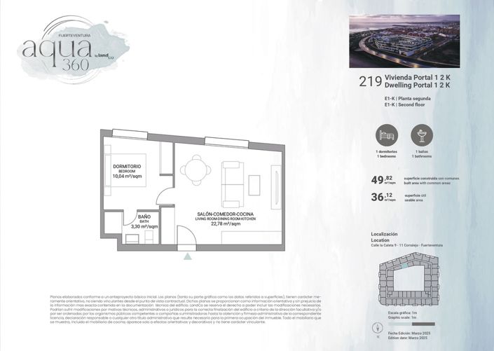 Image No.14-Appartement de 1 chambre à vendre à Corralejo