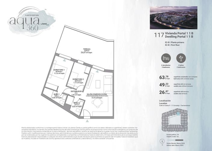 Image No.16-Appartement de 2 chambres à vendre à Corralejo