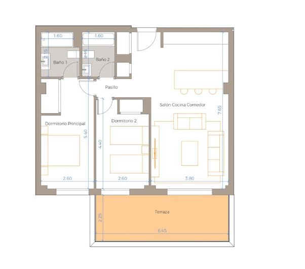 Image No.14-2 Bed Apartment for sale