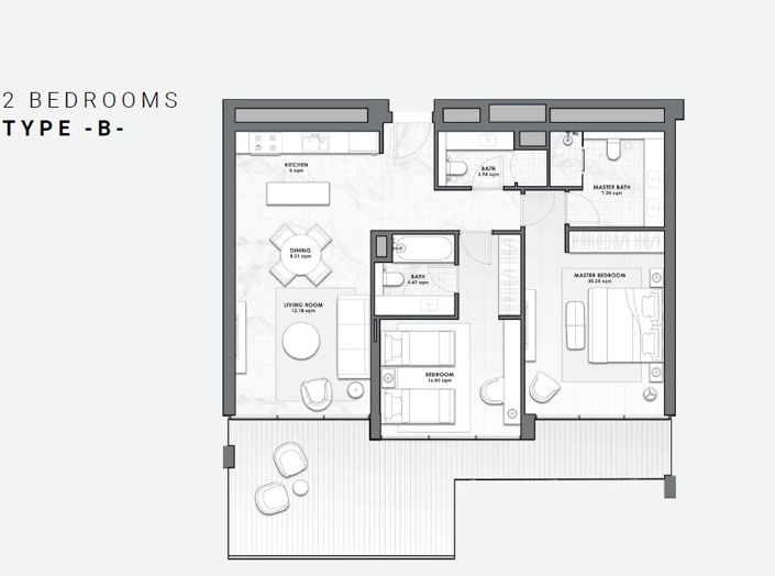 Image No.13-2 Bed Apartment for sale