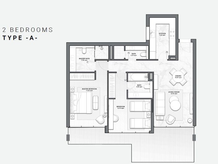 Image No.14-2 Bed Apartment for sale