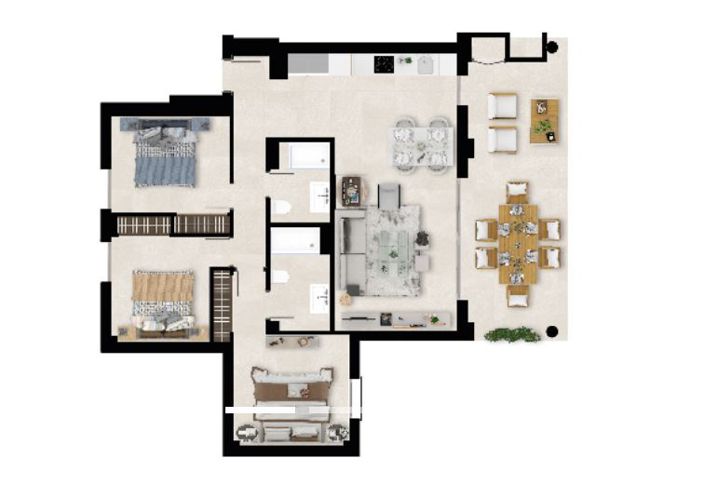 Image No.14-3 Bed Apartment for sale