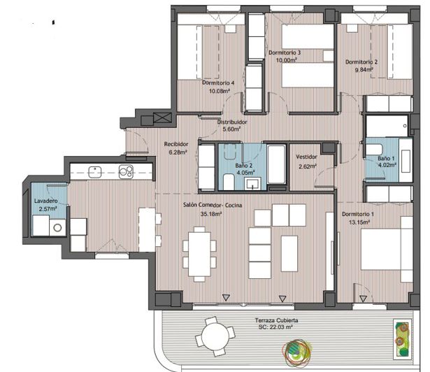 Image No.12-4 Bed Apartment for sale