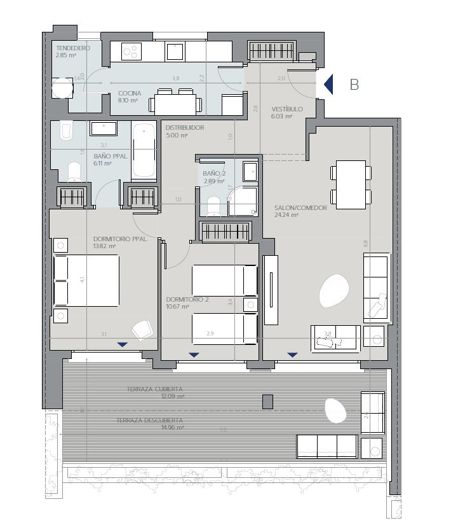 Image No.6-2 Bed Apartment for sale