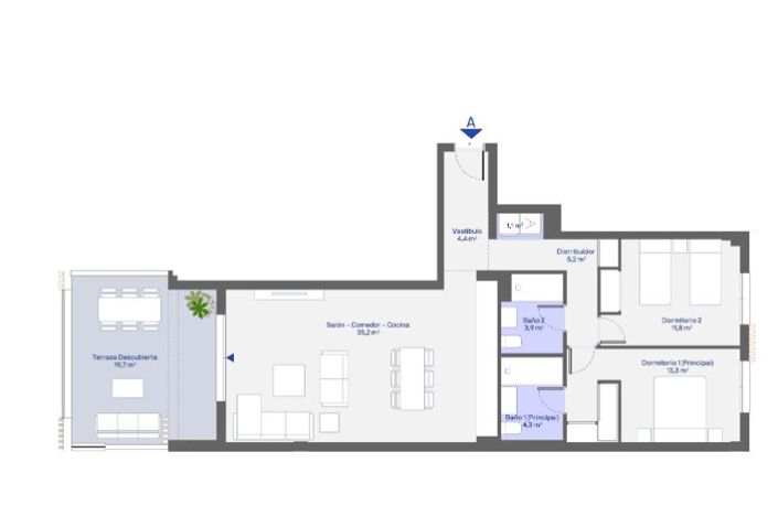 Image No.15-2 Bed Apartment for sale