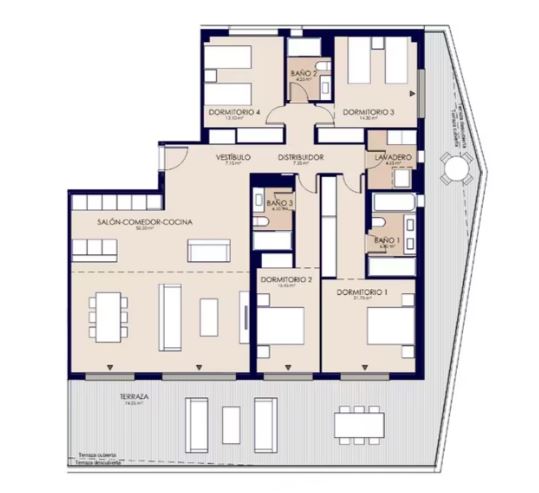 Image No.17-4 Bed Apartment for sale