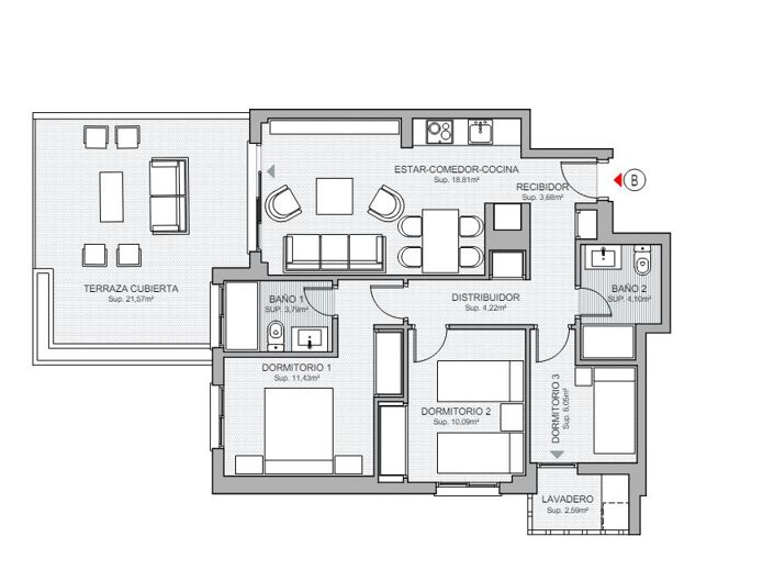 Image No.15-3 Bed Apartment for sale