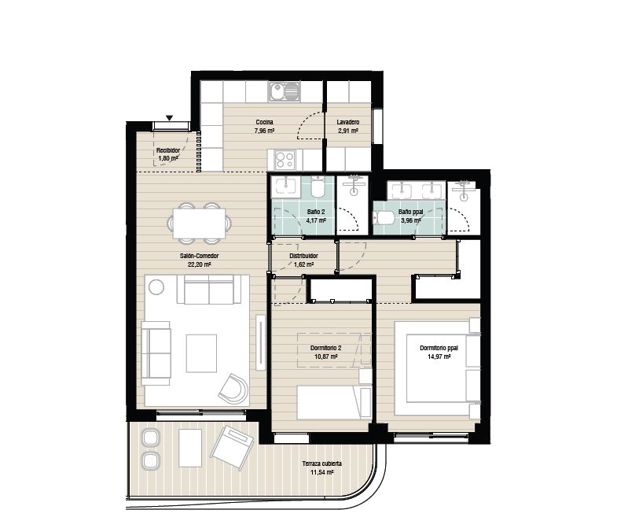 Image No.11-3 Bed Apartment for sale