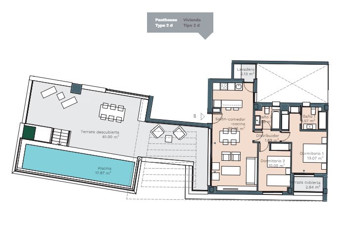 Image No.15-2 Bed Apartment for sale