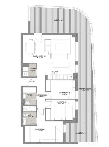 Image No.12-3 Bed Apartment for sale